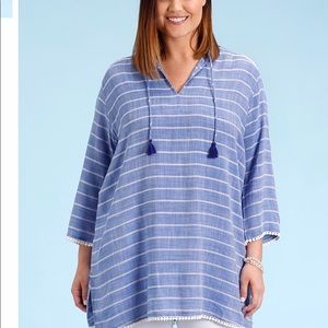 NWT Fresh Produce 2X Everett Striped Tunic Plus Sz